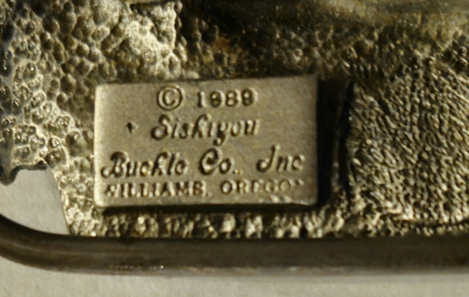 Vintage Vietnam Veteran Belt Buckle made in 1989 by Siskiyou Buckle Company