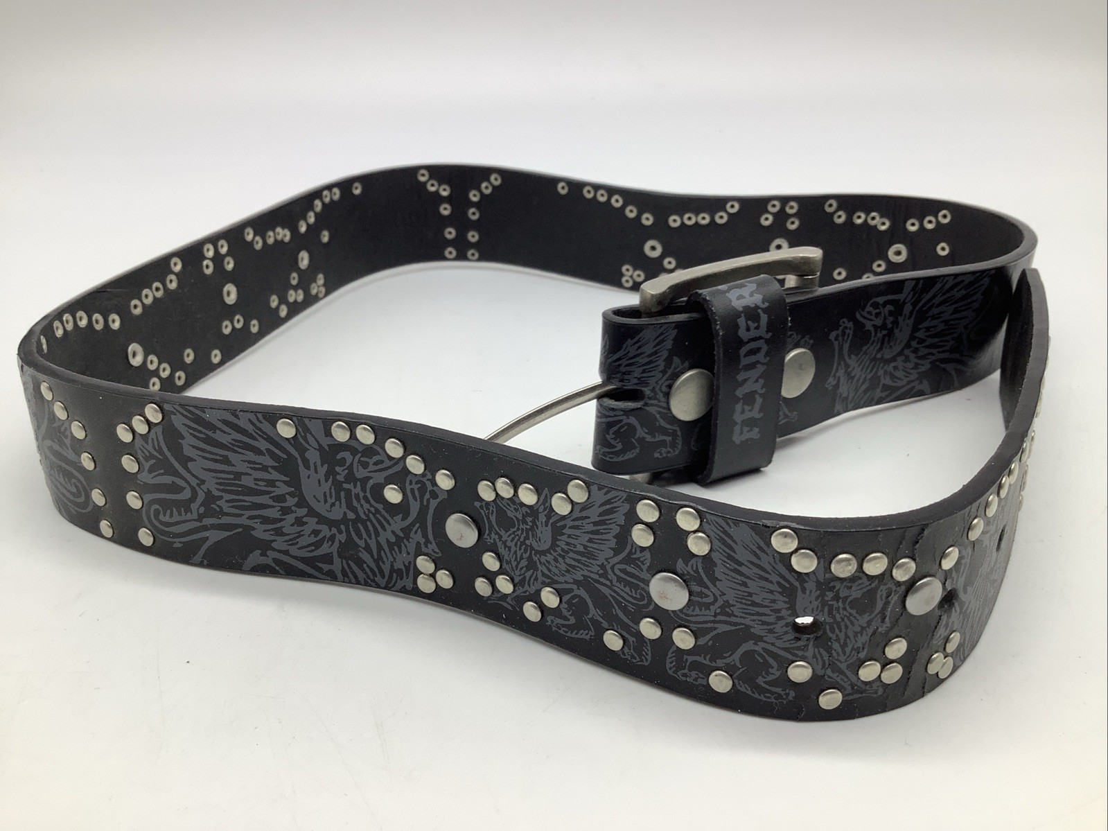 Fender Studded Belt -Officially Lic by Fender-Size 32 New Belt & Buckle