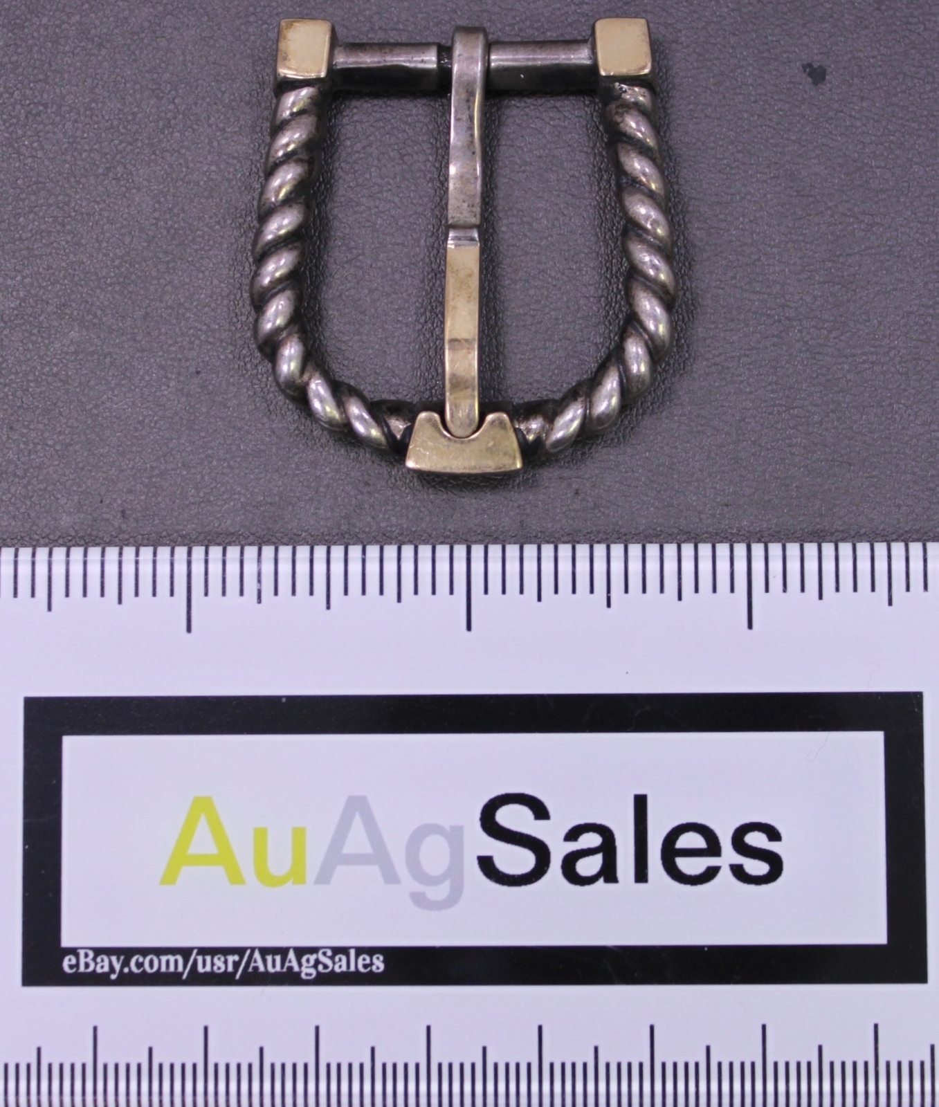 Alexander&rsquo;s Belts & Buckles 1996 Sterling Silver & 14K Gold 7/8&Prime; Belt
