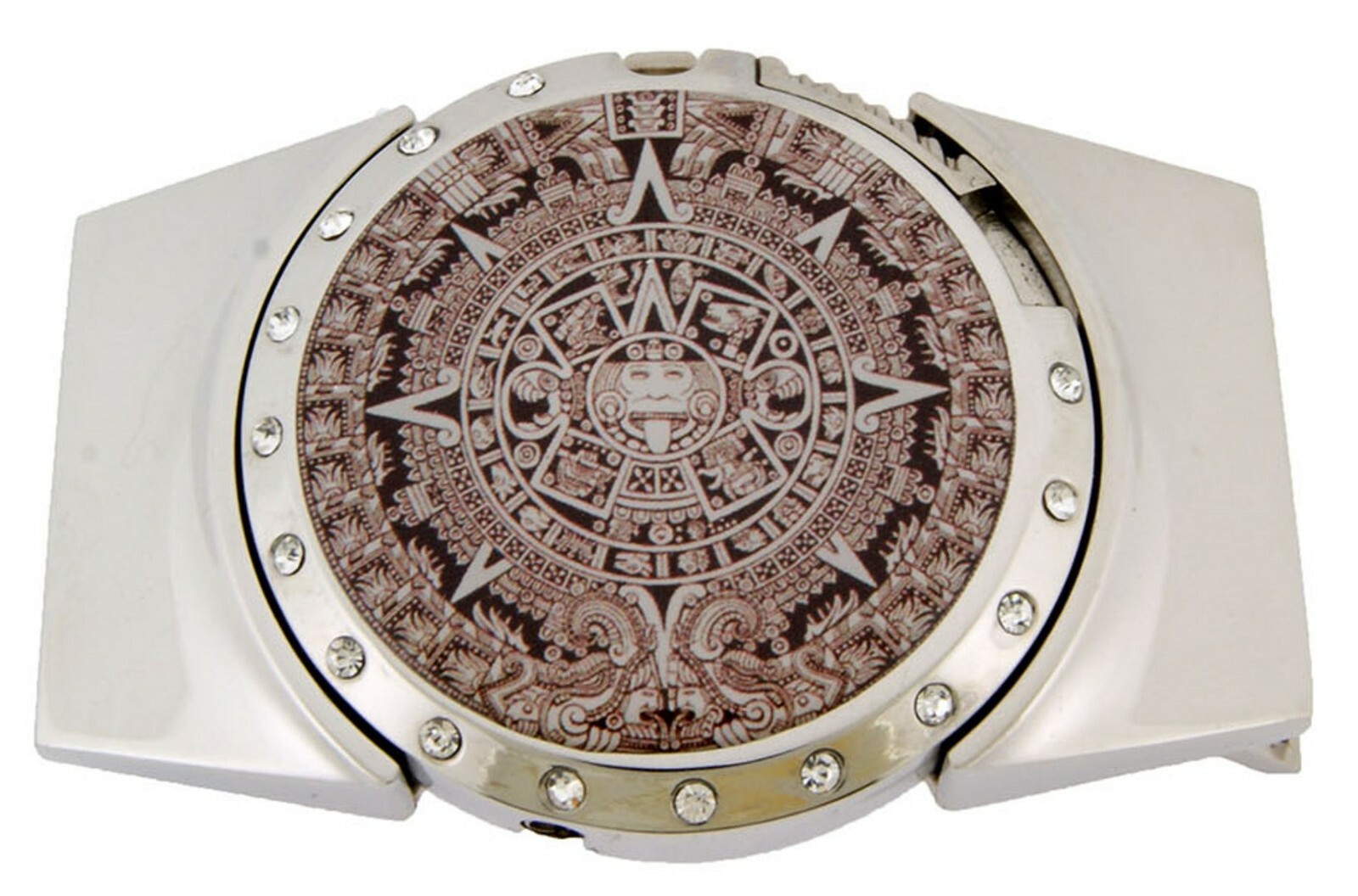 New Mayan Mexico MEN COWBOY WESTERN Aztec Calendar REMOVABLE LIGHTER Belt Buckle