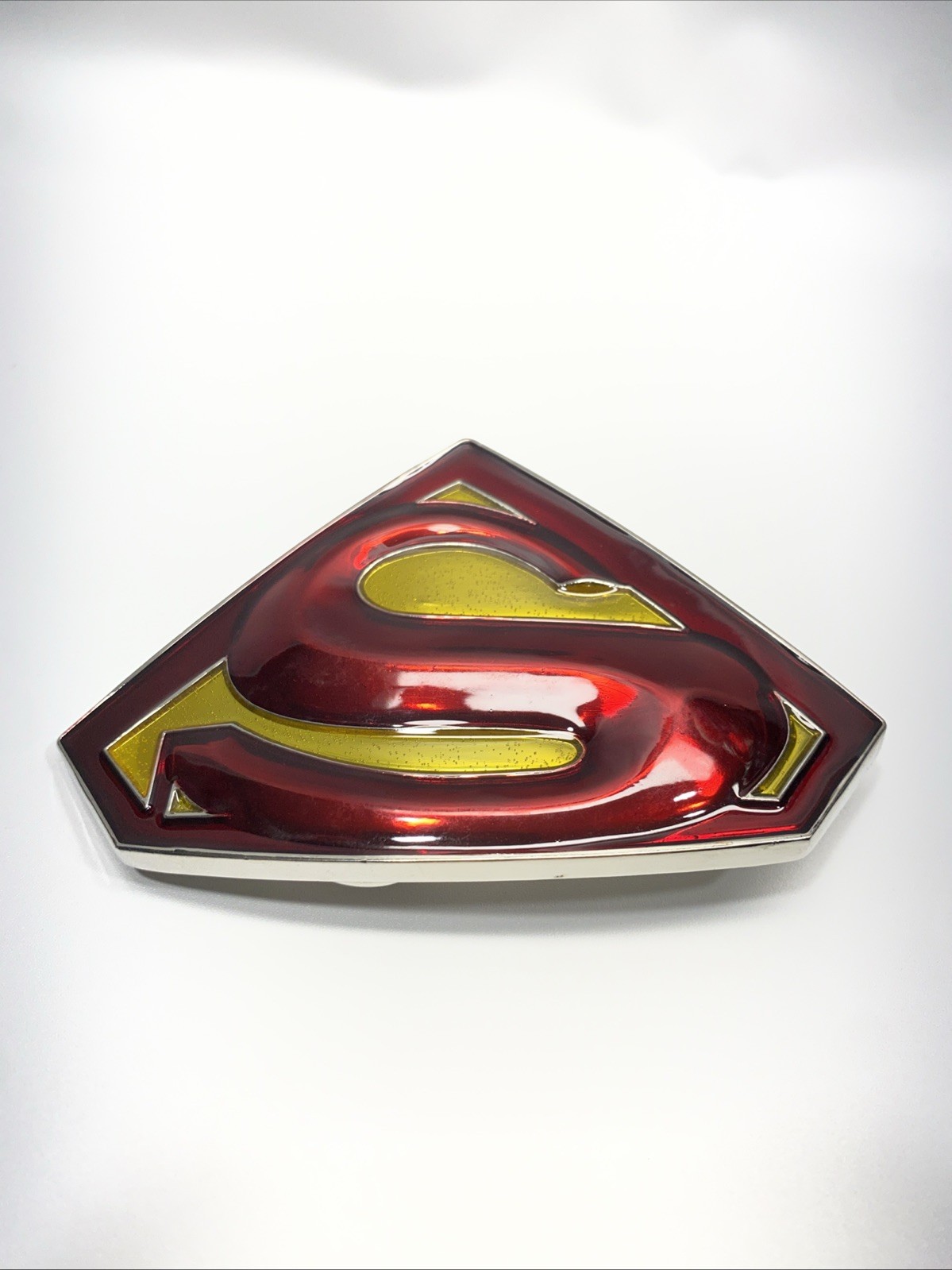 Superman Belt Buckle Mens Red Yellow Logo Shield Emblem Metal DC Comics / CPGA