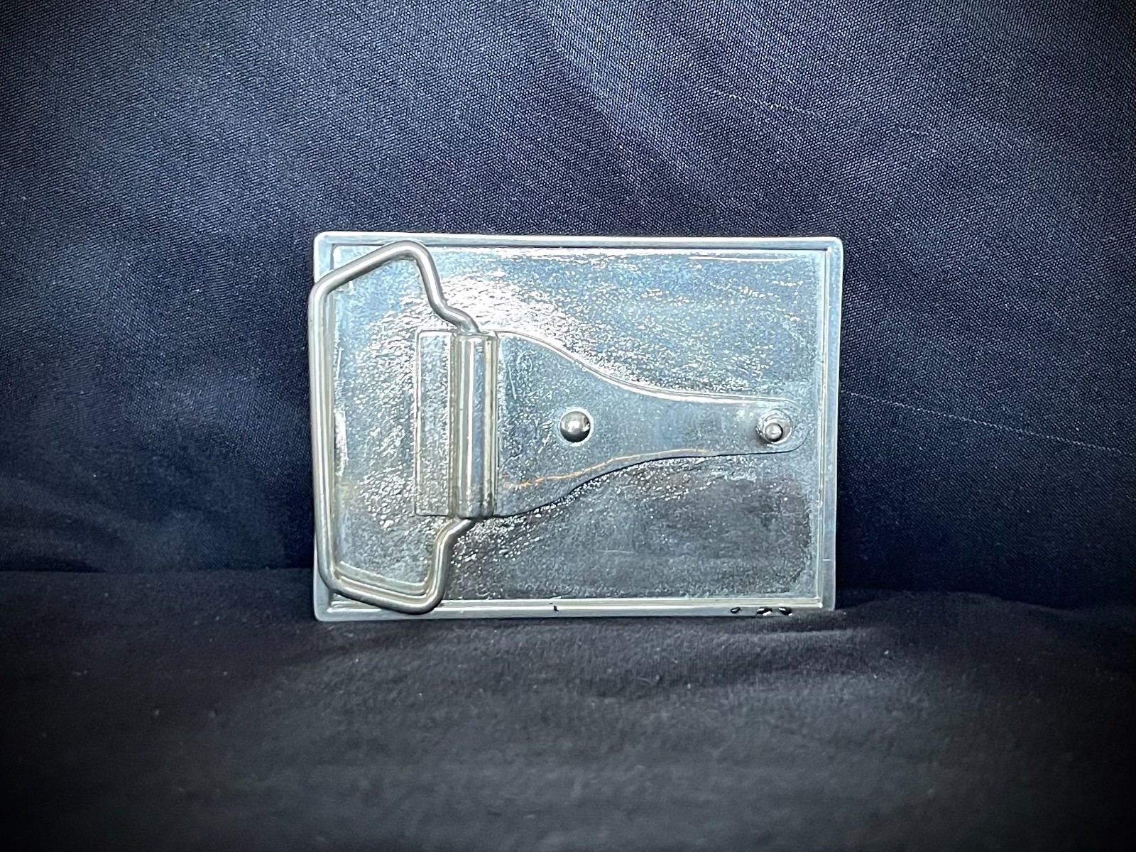 Belt Buckle Industrial Minimalist Sphere Grid Silver 2.75” OOAK Darren McNeese