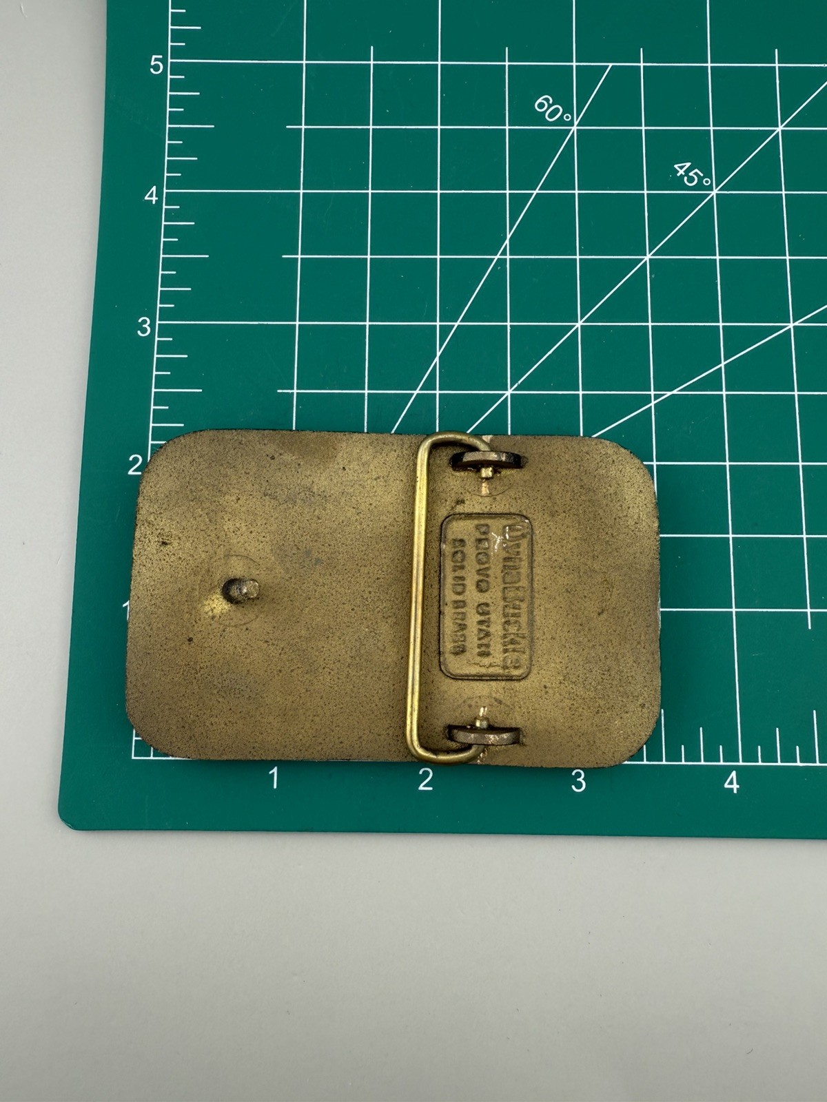 Solid Brass Mechanic Shop Belt Buckle DC Parts Garage Auto Underbody