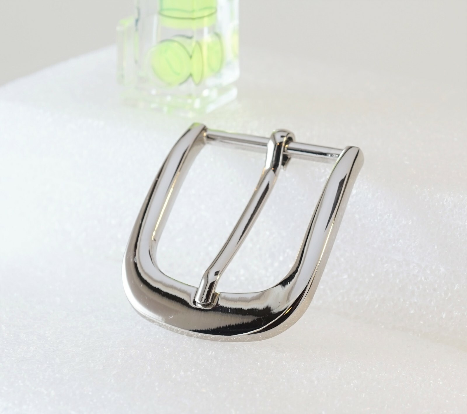 1 1/4 inch (30mm) metal pin buckle (#142S) in nickel silver color finish USA