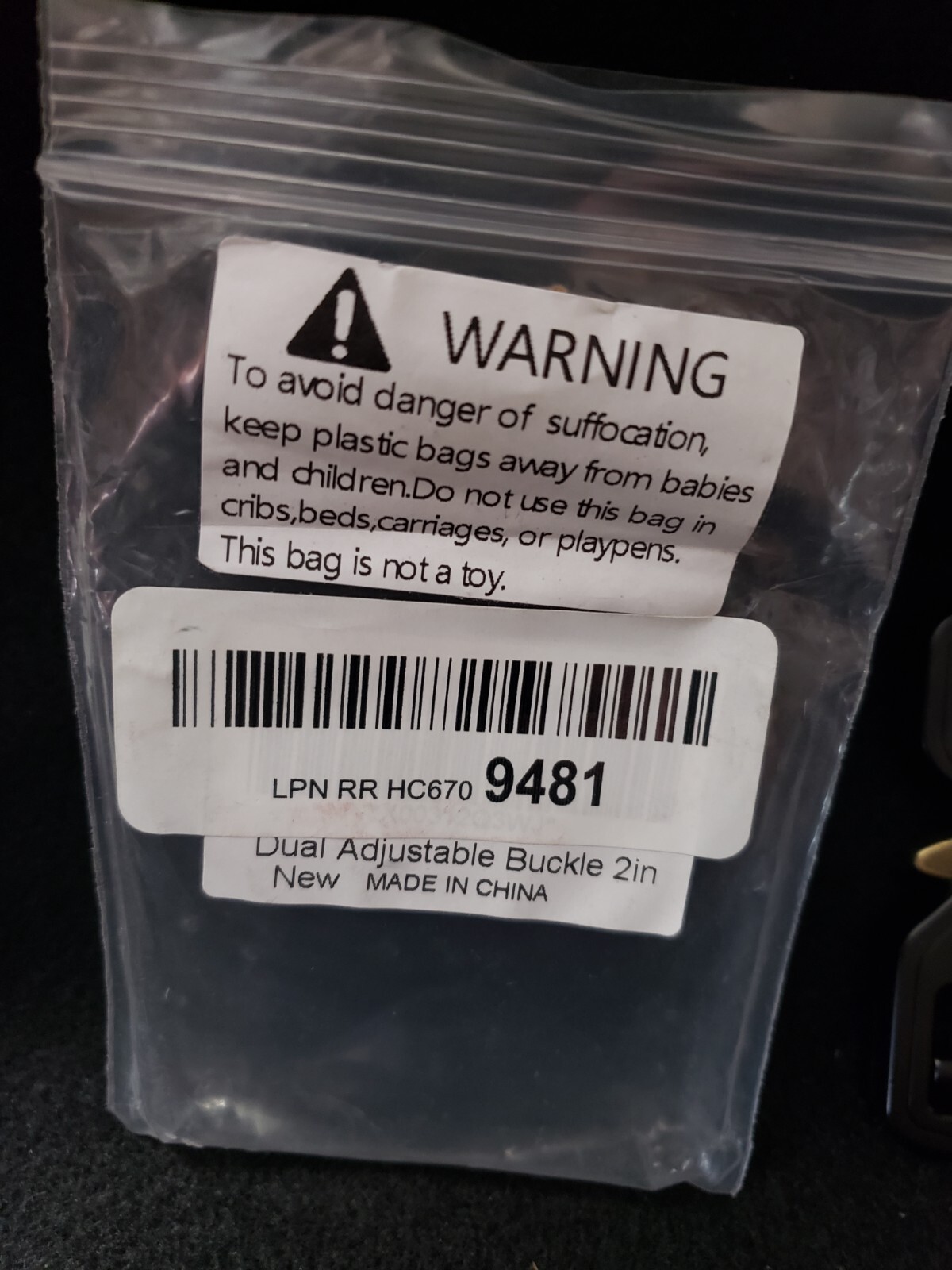 2&Prime; Quick Release Dual Adjustable No Sew Duty Belt Buckle – NEW