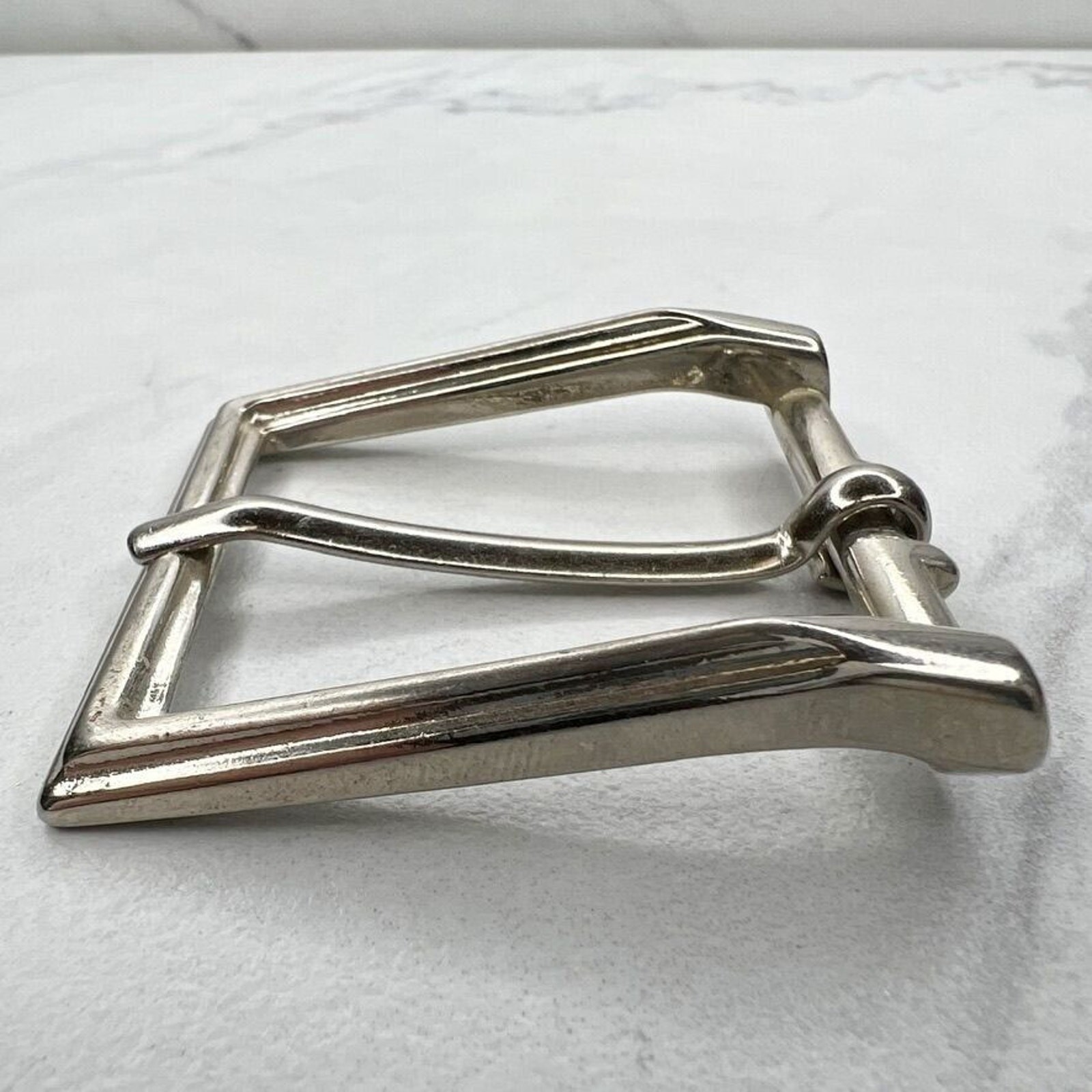 Silver Tone Simple Basic Belt Buckle