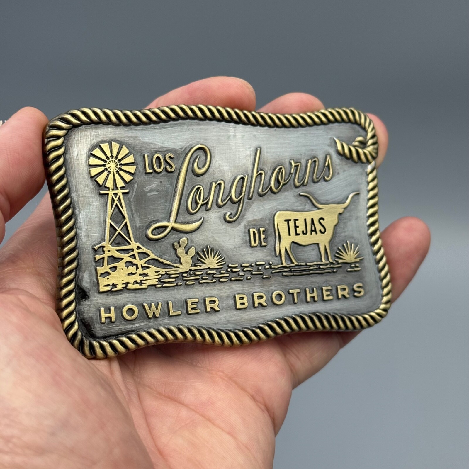Howler Brothers Longhorns Belt Buckle Los Metal Texas Cowboy UT 2025