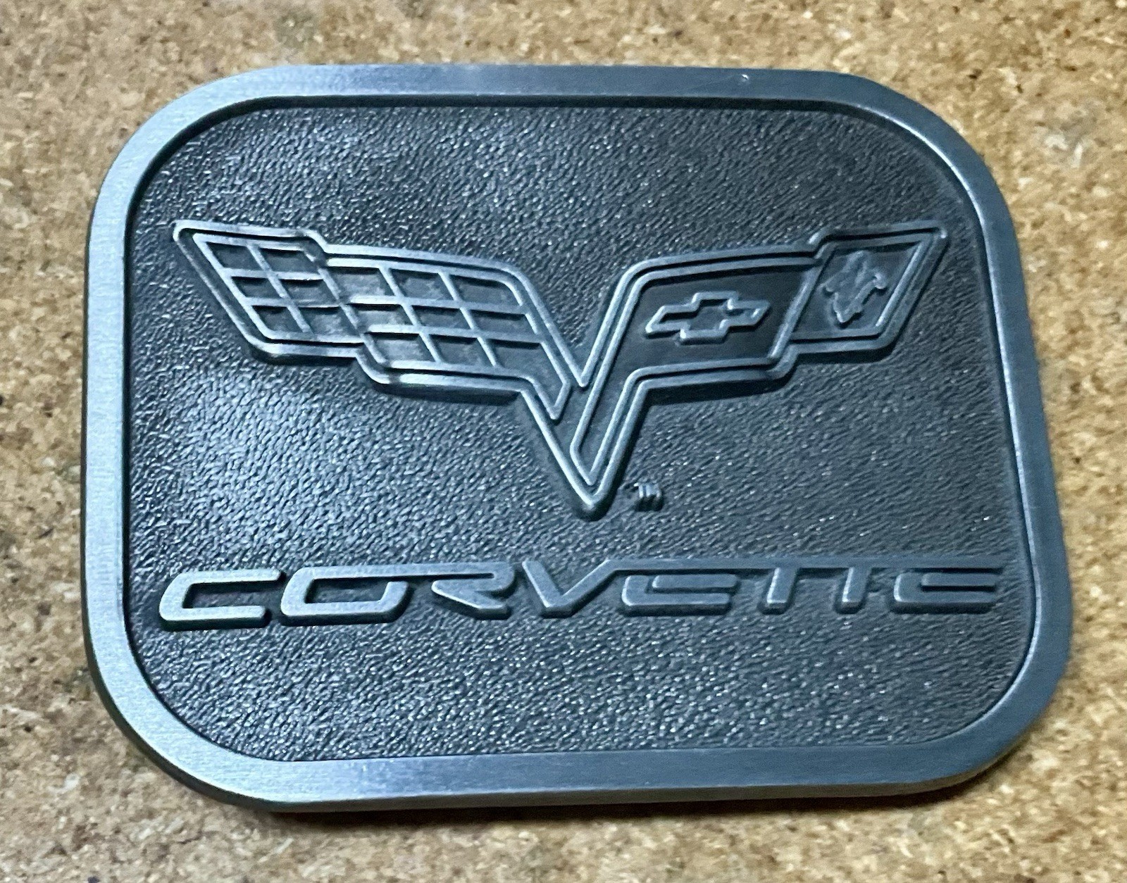 Metal Belt Buckle – Chevy Corvette Logo