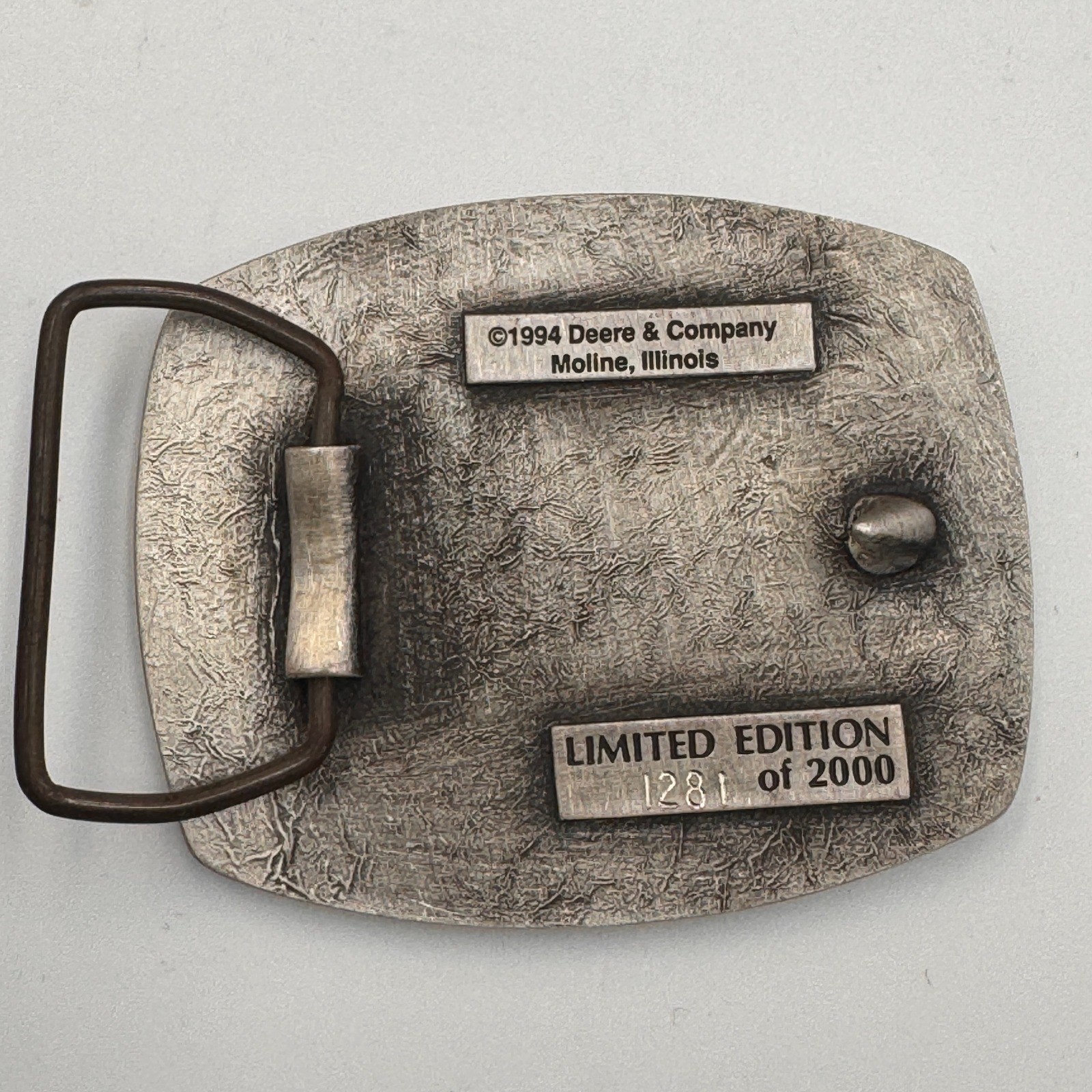 Vintage 1994 John Deere Engine Parts Limited Edition Belt Buckle 1281/2000