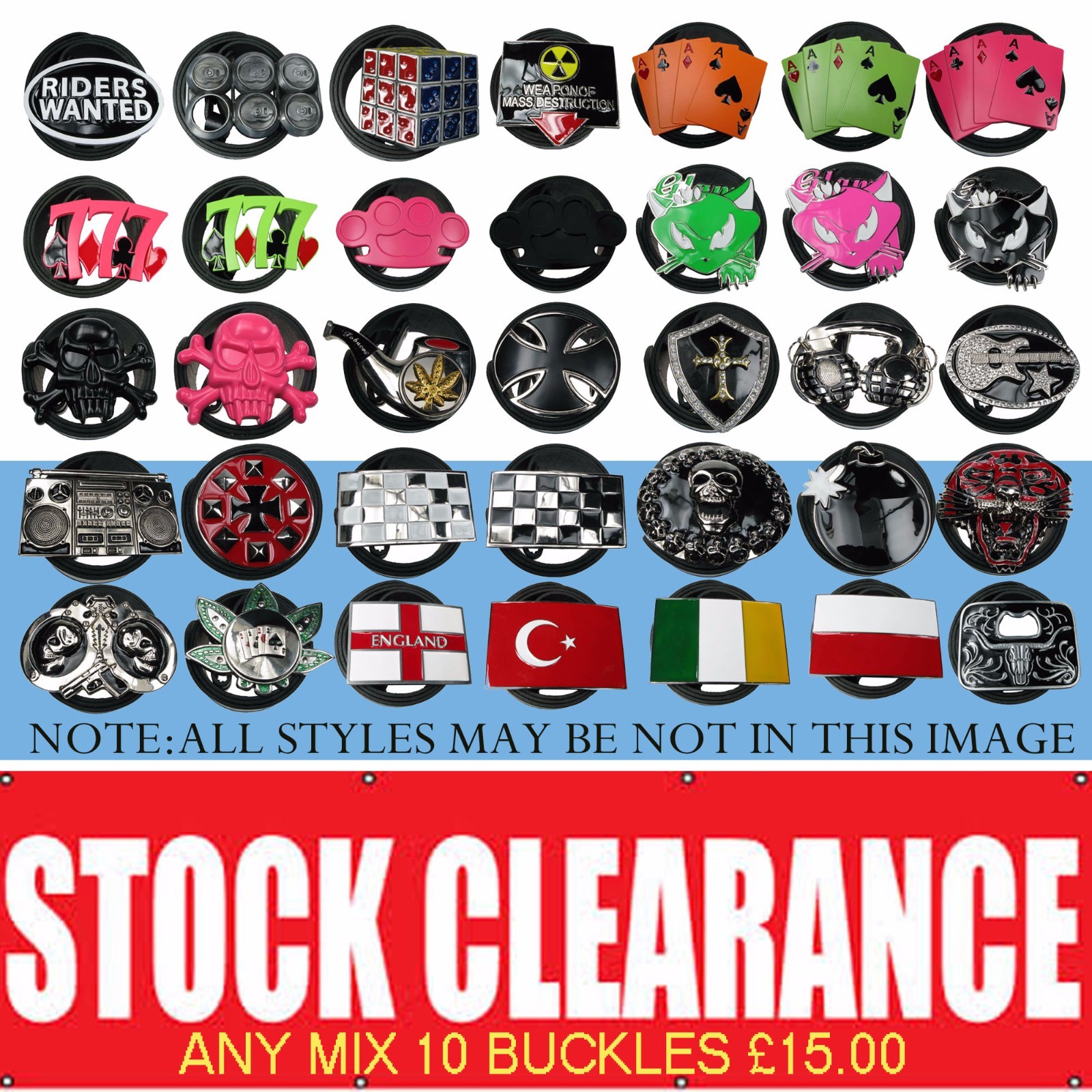Mixed Design Buckles