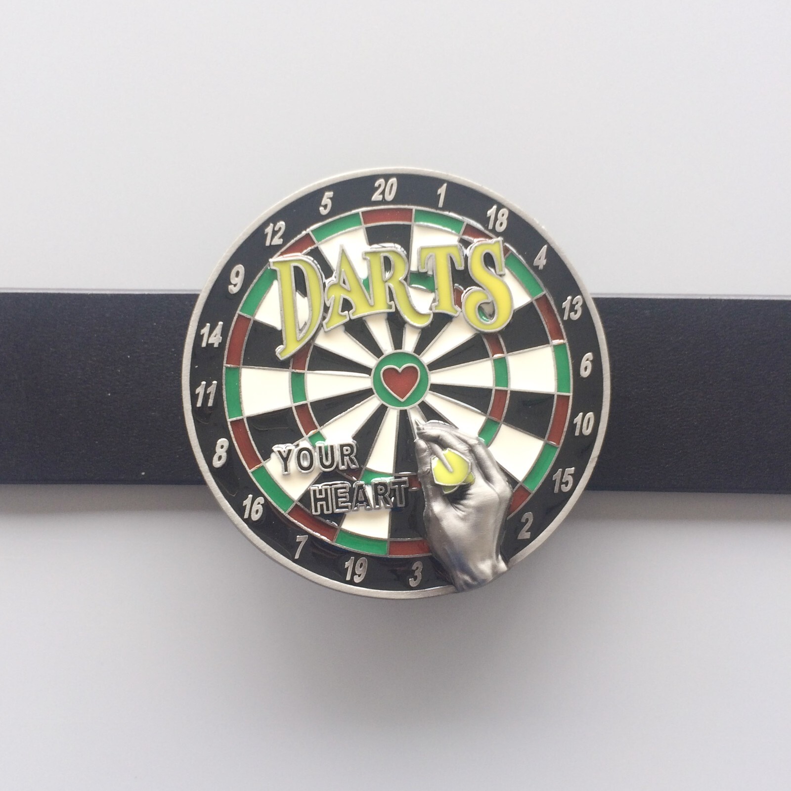 Vintage Style Bar Darts Dart Board Sport Belt Buckle Boucle de ceinture