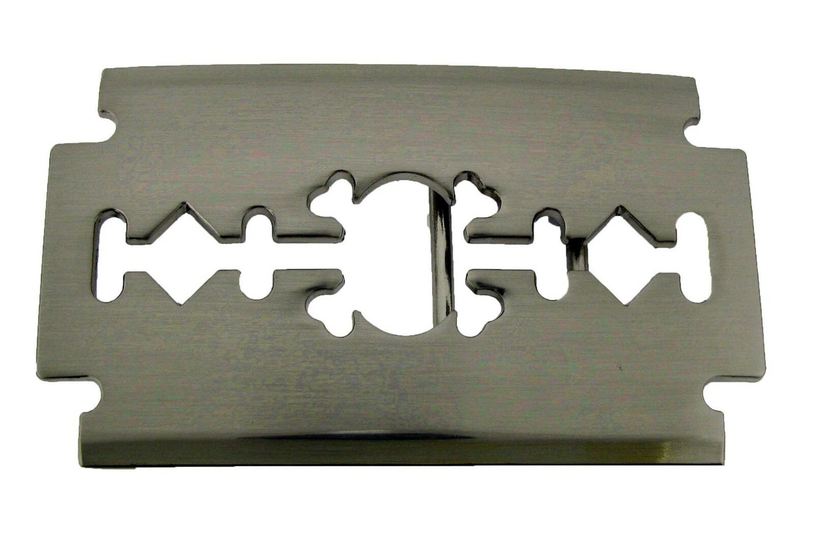 Razor Blade Belt Buckles Barber Shop Hairdresser Hair Stylist Tool Silver Chrome