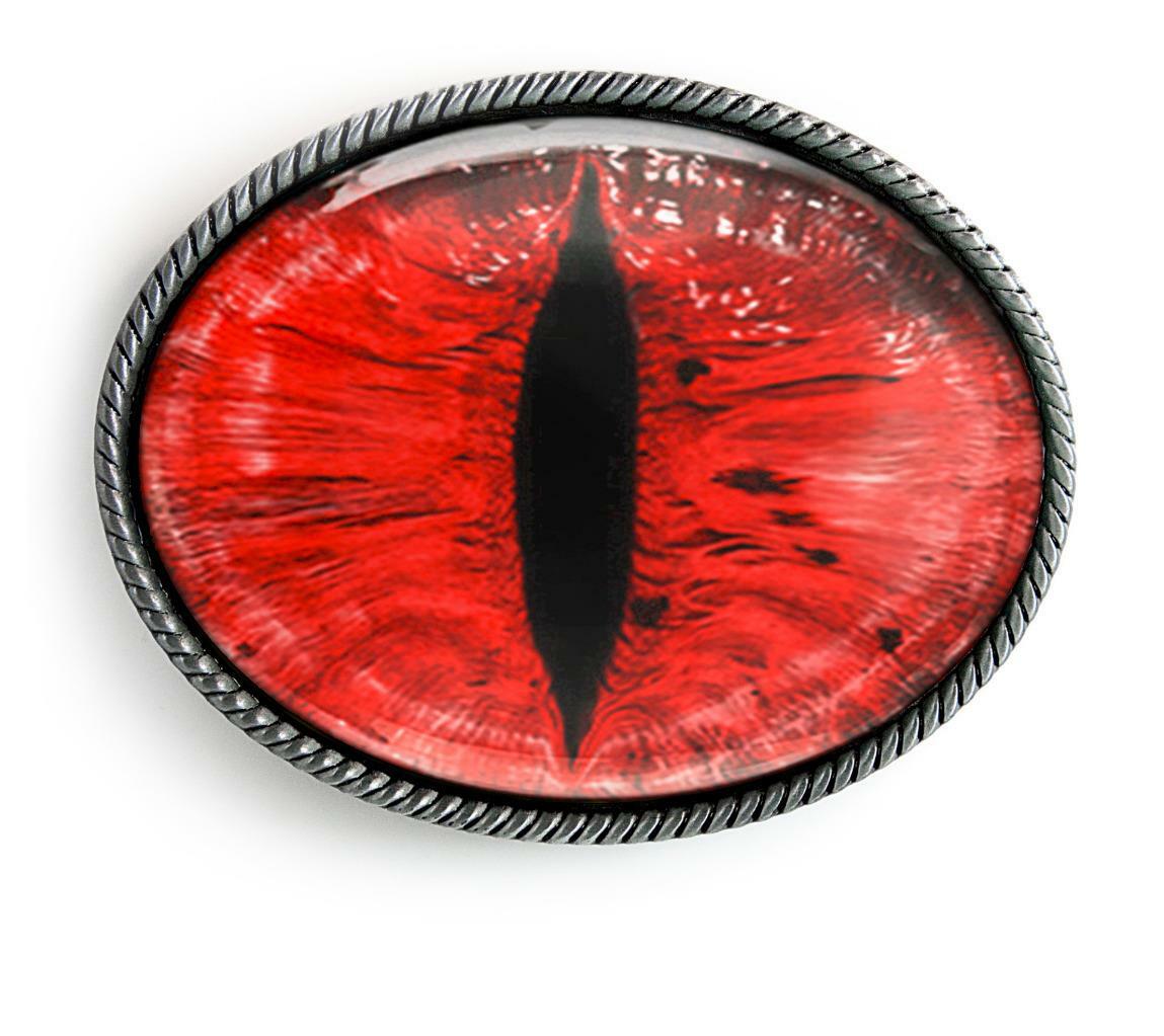 Red Snake Eyeball Men Women Handmade Sci-Fi Belt Buckle