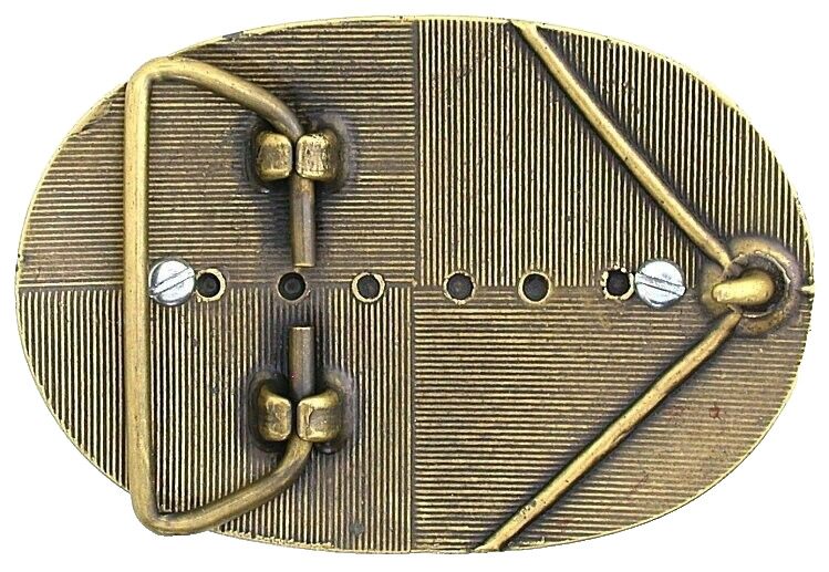Vintage Natural Oval Lapis Cabochon Cab Gem Gold Color Belt Buckle EPBB112/2924