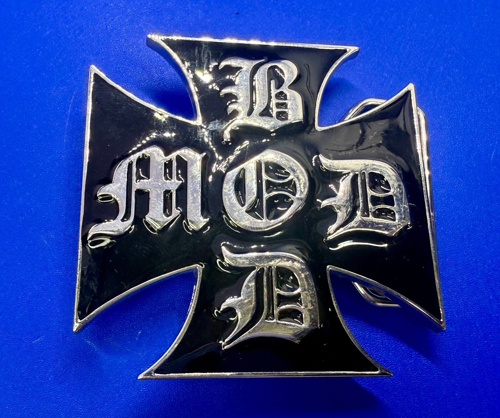 BOD MOD Maltese Iron Cross Religious Gothic Punk Vibe Belt Buckle