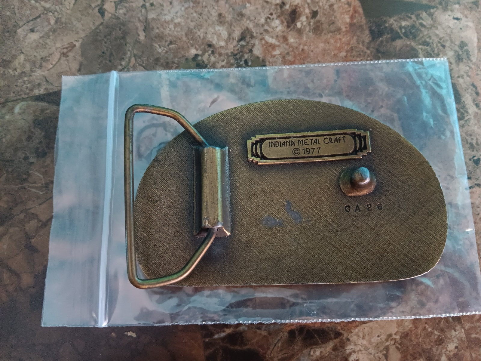 VTG 1977 Mack Truck Bulldog, Indiana metal craft Belt Buckle
