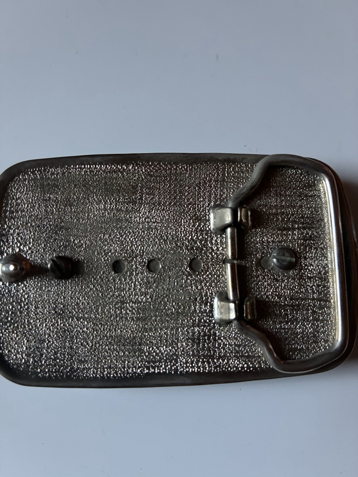 Western Belt Buckle With Polished Stone.