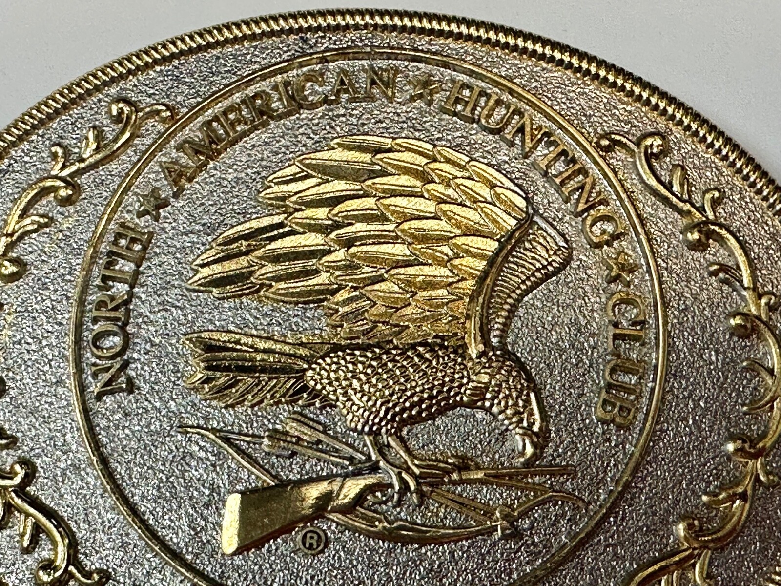 North American Hunting Club Life Member 2-Tone Belt Buckle, Perfect Gift Idea!