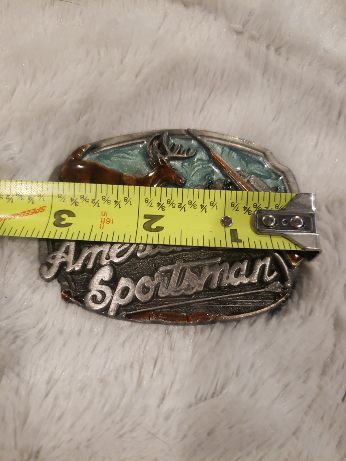Vintage 1989 Arroyo Grande Buckle Co. AG23 AMERICAN SPORTSMAN Excellent