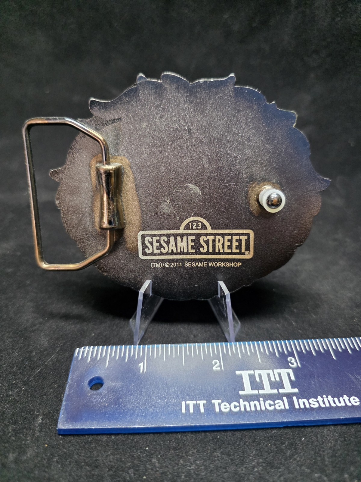 Oscar the Grouch Sesame Street 3.5 -Inch Belt Buckle – Unused