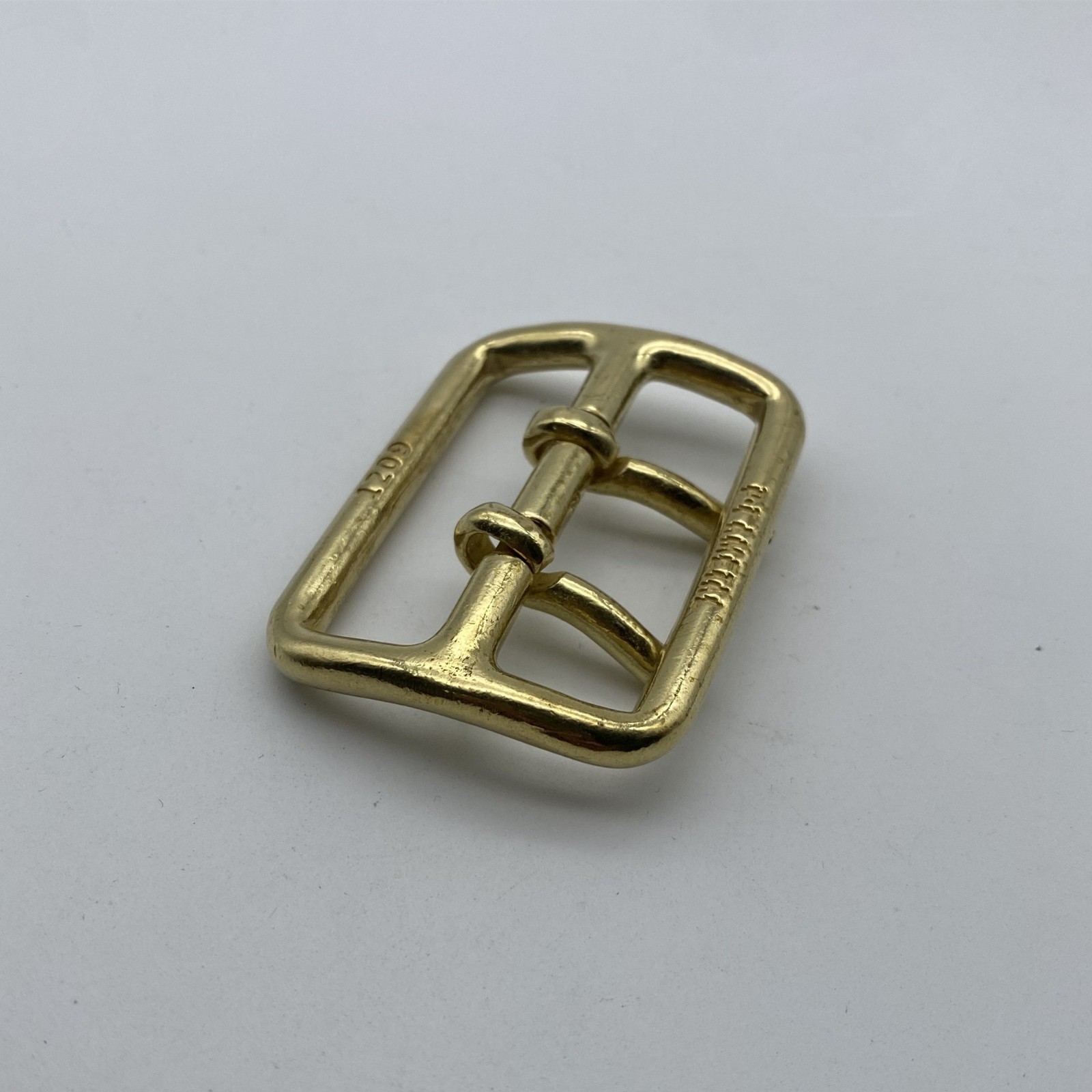 50mm Brass Buckle Sam Browne Double Prong Buckle Leather Belt Buckle