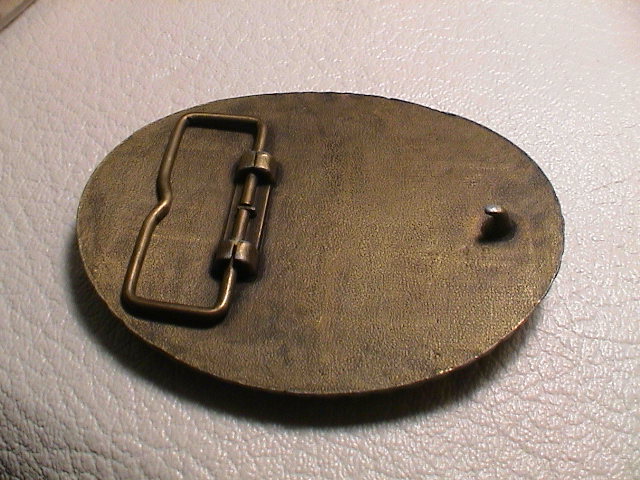 BULL DURHAM SINCE 1871 BRONCING BULL RODEO COWBOY WESTERN BRASS BELT BUCKLE