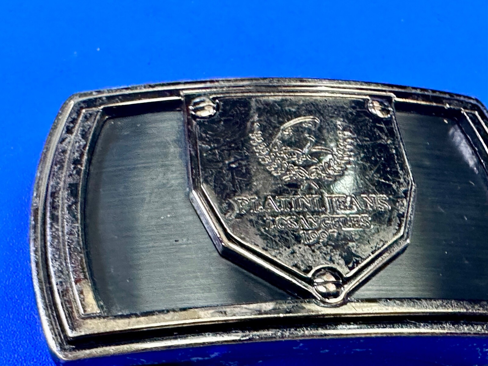 Platini Jeans Los Angeles 1997 Vintage Replacement Dress Style Belt Buckle