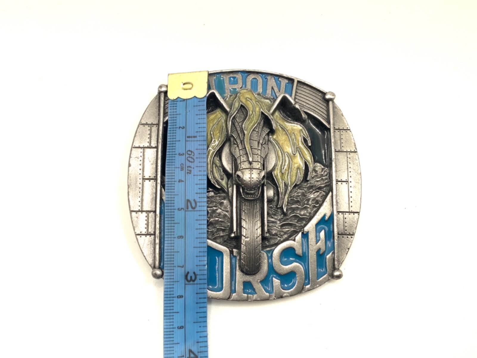 VTG Bergamot Iron Horse Motorcycle Multi-Color Belt Buckle Tanside Dragon Design