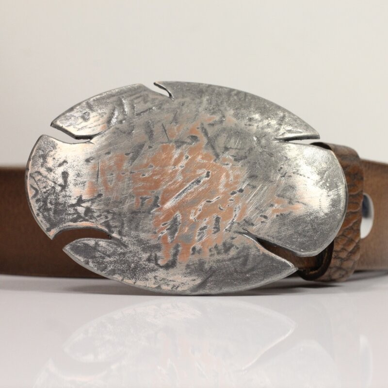 Oval Belt Buckle with Break Edges – Heavy Duty Urban Look Sport Design