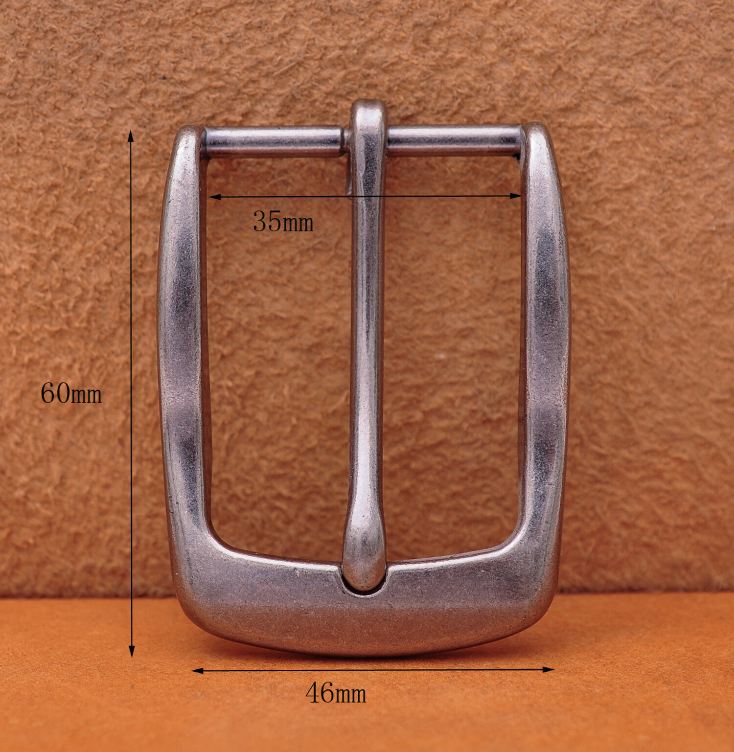 35mm Pin Single Prong Clip Buckle for Men Leather Belt Spare Replacement