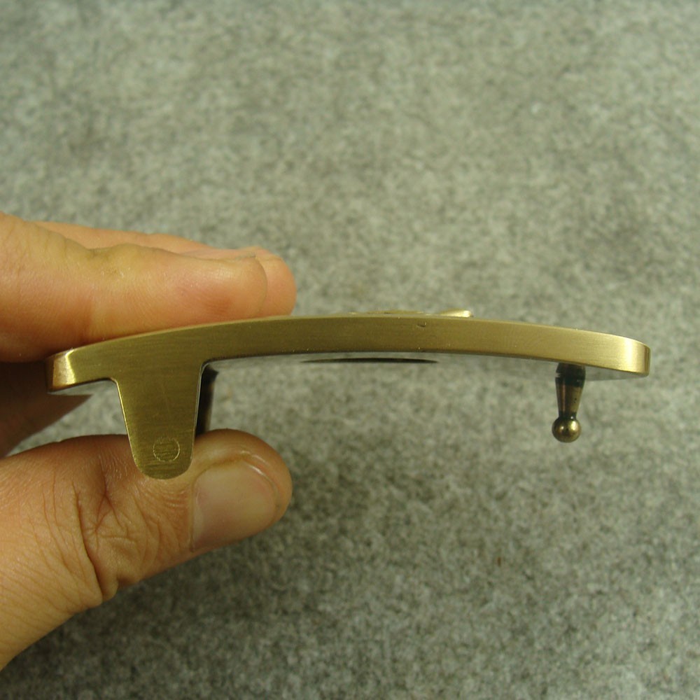 Solid Brass “ Tiger ” rectangle Belt Buckles 1.5&Prime; Plate Pin western Buckle Z309