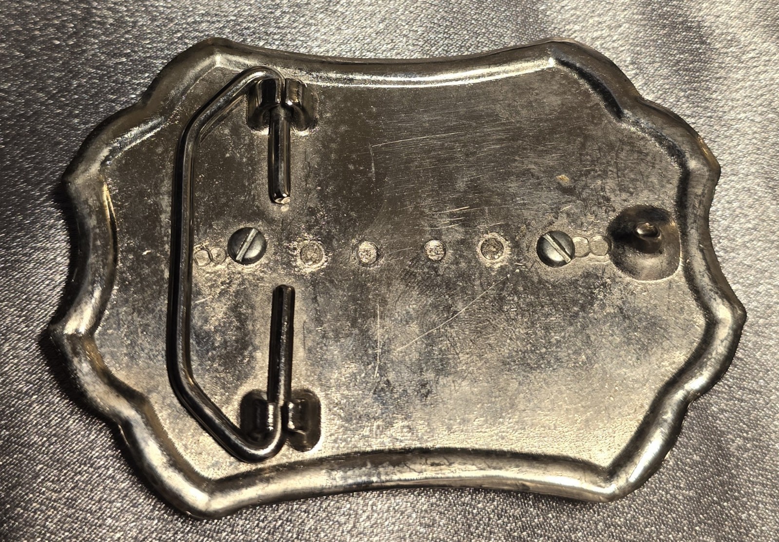 Western Style Half Dollar coin hold ring Belt Buckle