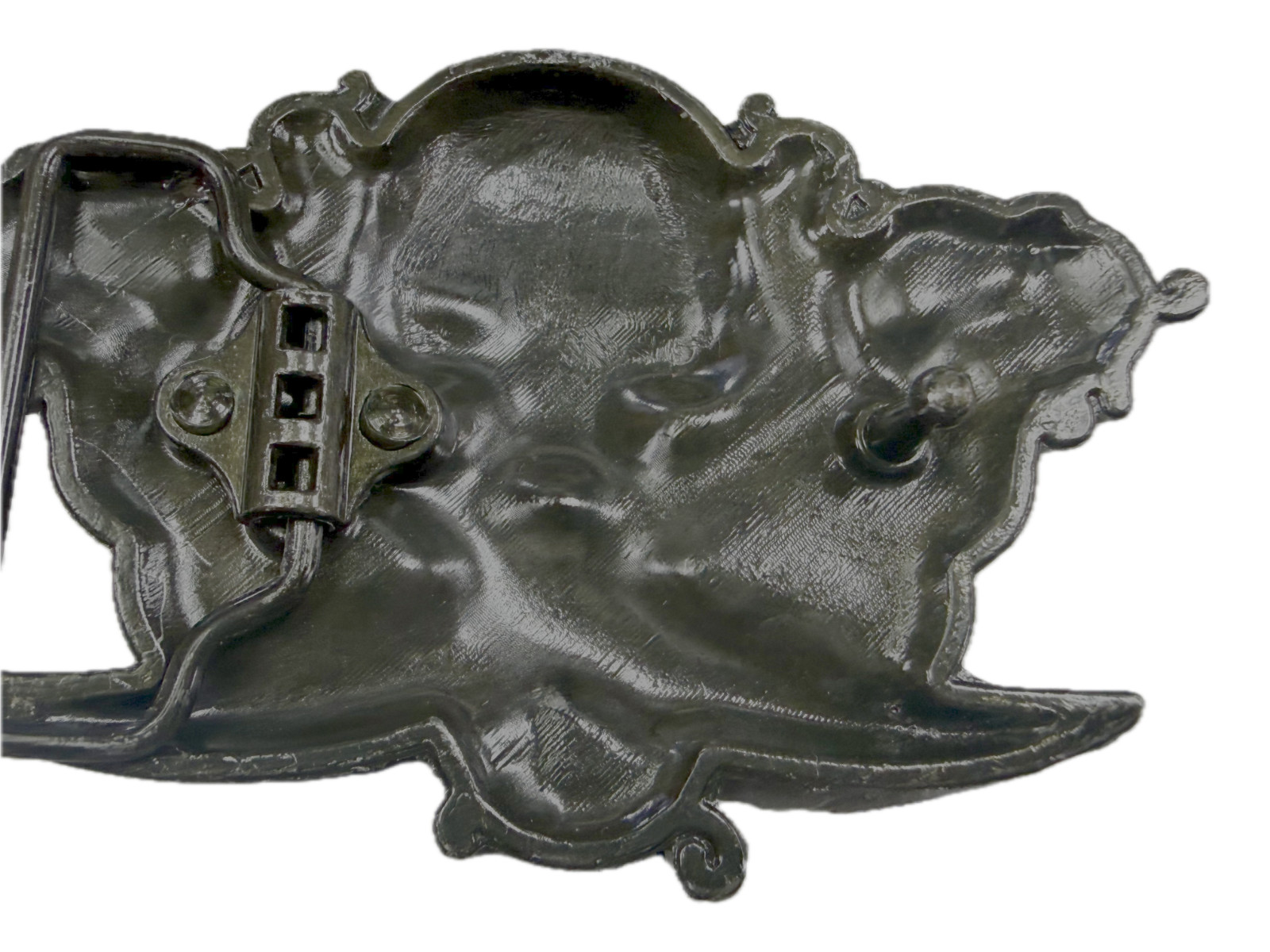 Vampire Skull Head Crossed Sabers Swords Pirate Theme Gothic Punk Belt Buckle
