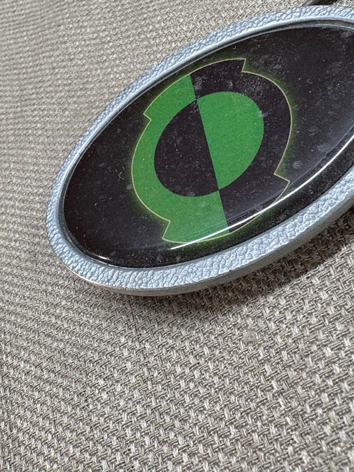 Green Lantern Belt Buckle Green Black Metal Round 3&Prime; in size