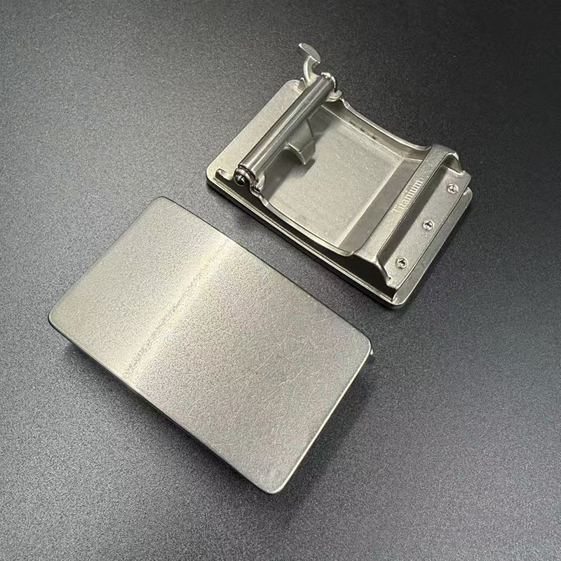 Titanium Automatic Belt Buckle Anti-allergic Belt Buckles Fit For 35mm Wide Belt