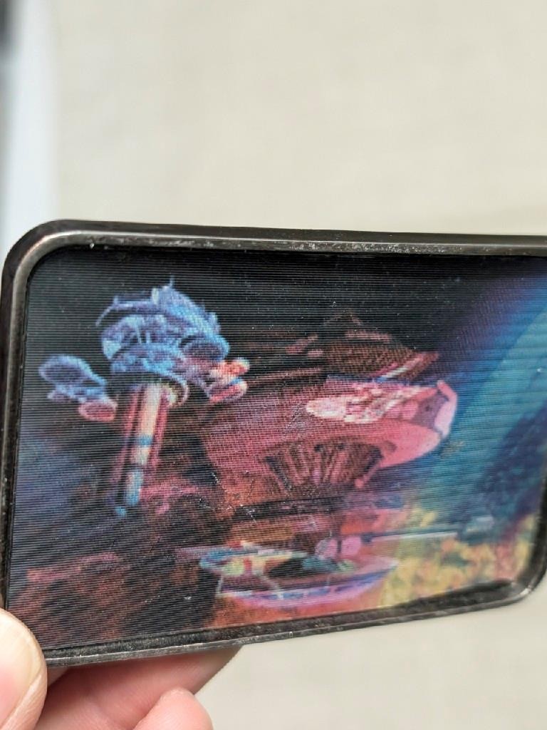 vintage STAR TREK belt buckle THE MOTION PICTURE regula one ENTERPRISE sci-fi