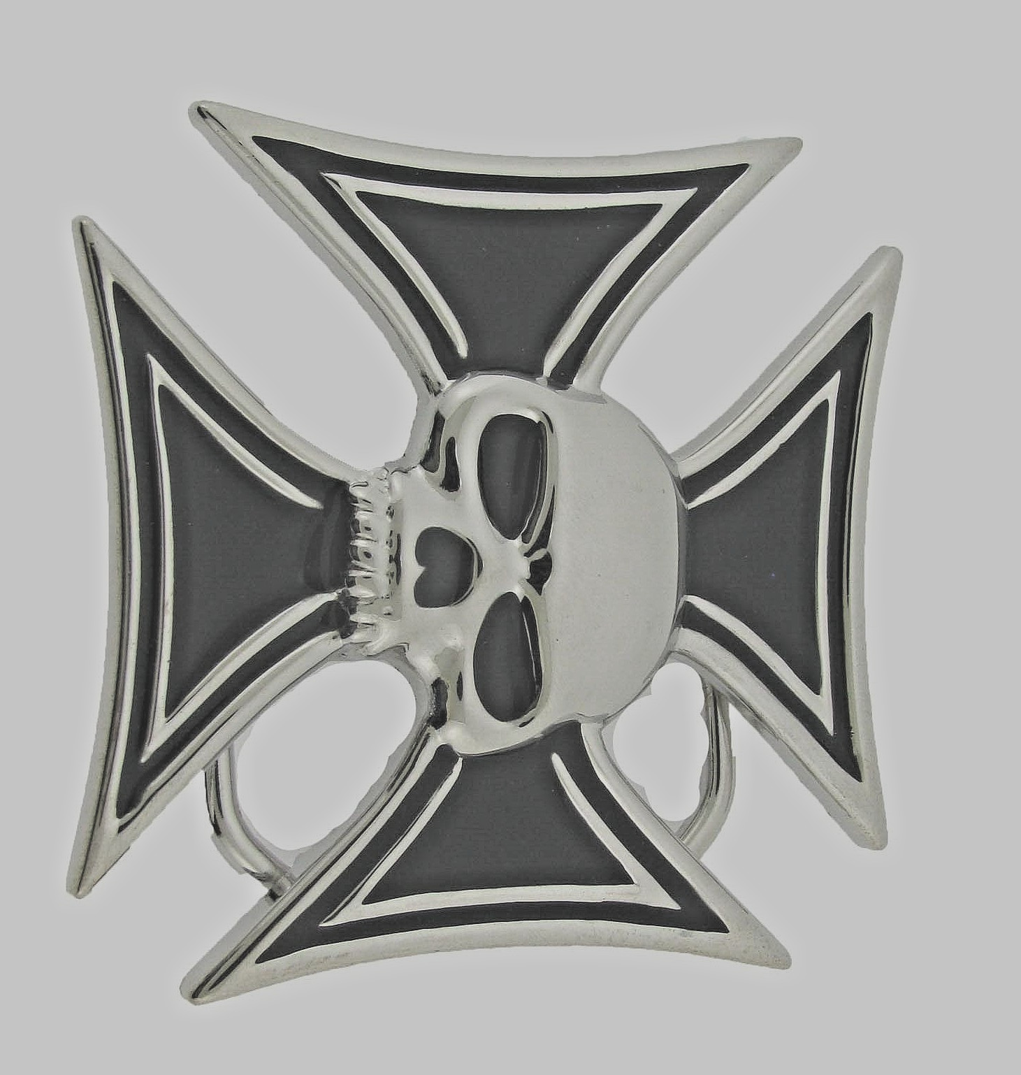 Skull Belt Buckles Black Metal Halloween Party Costume Chopper New Men Women