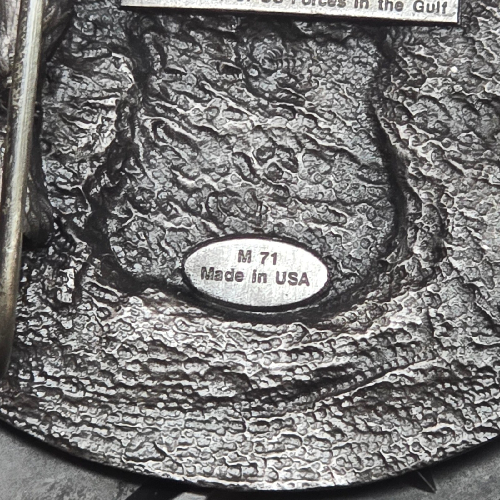 Vintage 1991 Siskiyou Operation Desert Storm Belt Buckle General Schwarzkopf USA