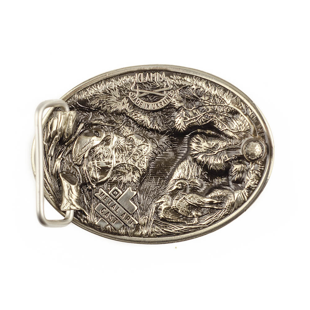Mallard german silver belt buckle, Duck hunting, Trophy duck season hunter gift