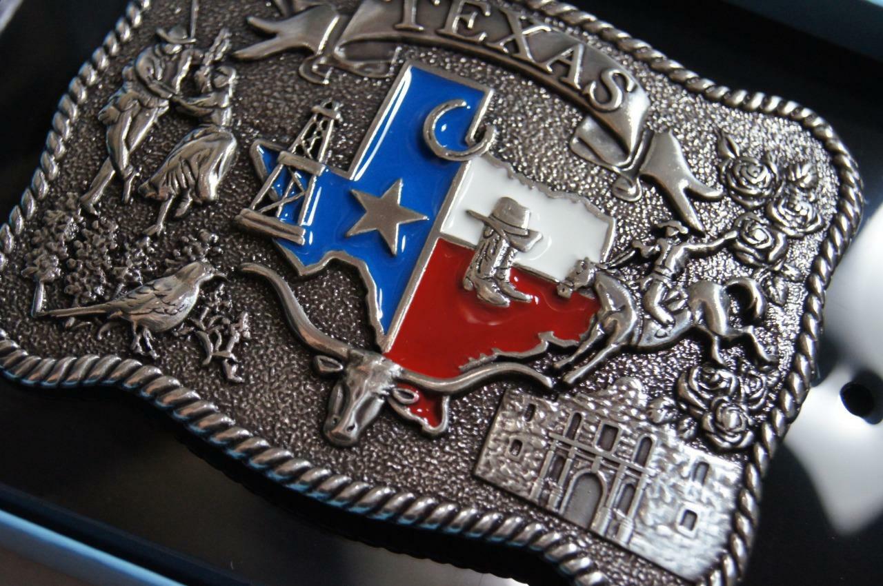 NOCONA Western Belt Buckle Texas Scene 37592
