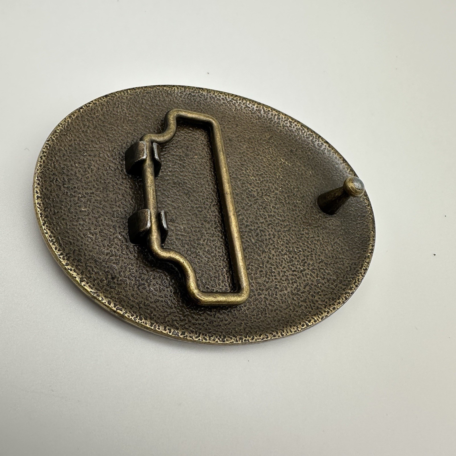 Don’t Tread On Me Belt Buckle Gadsden Snake Bronze Black Enamel VTG Patriotic