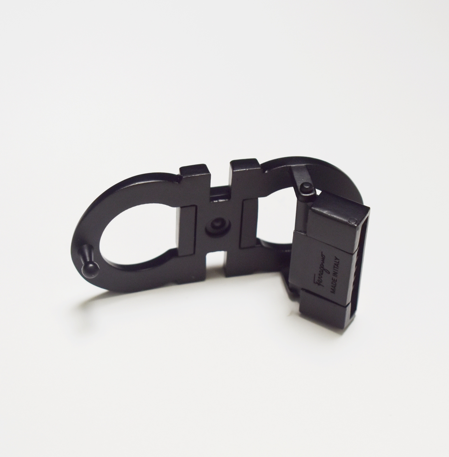 Salvatore Ferragamo Alloy Belt Buckle Dark Sliver for 34-35mm leather strap