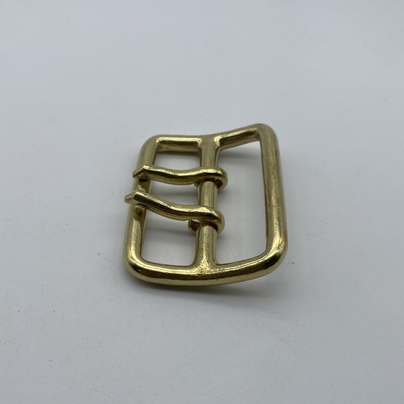 50mm Brass Buckle Sam Browne Double Prong Buckle Leather Belt Buckle