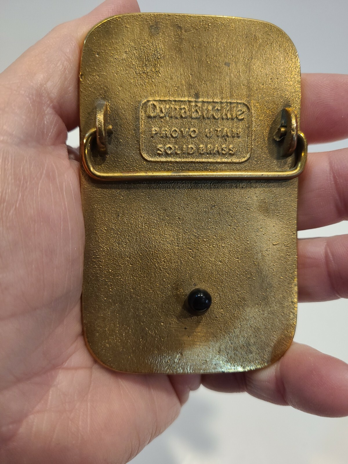 Bridgestone DynaBuckle Eastern Electric 1991 Turnaround Heavy Metal Belt Buckle