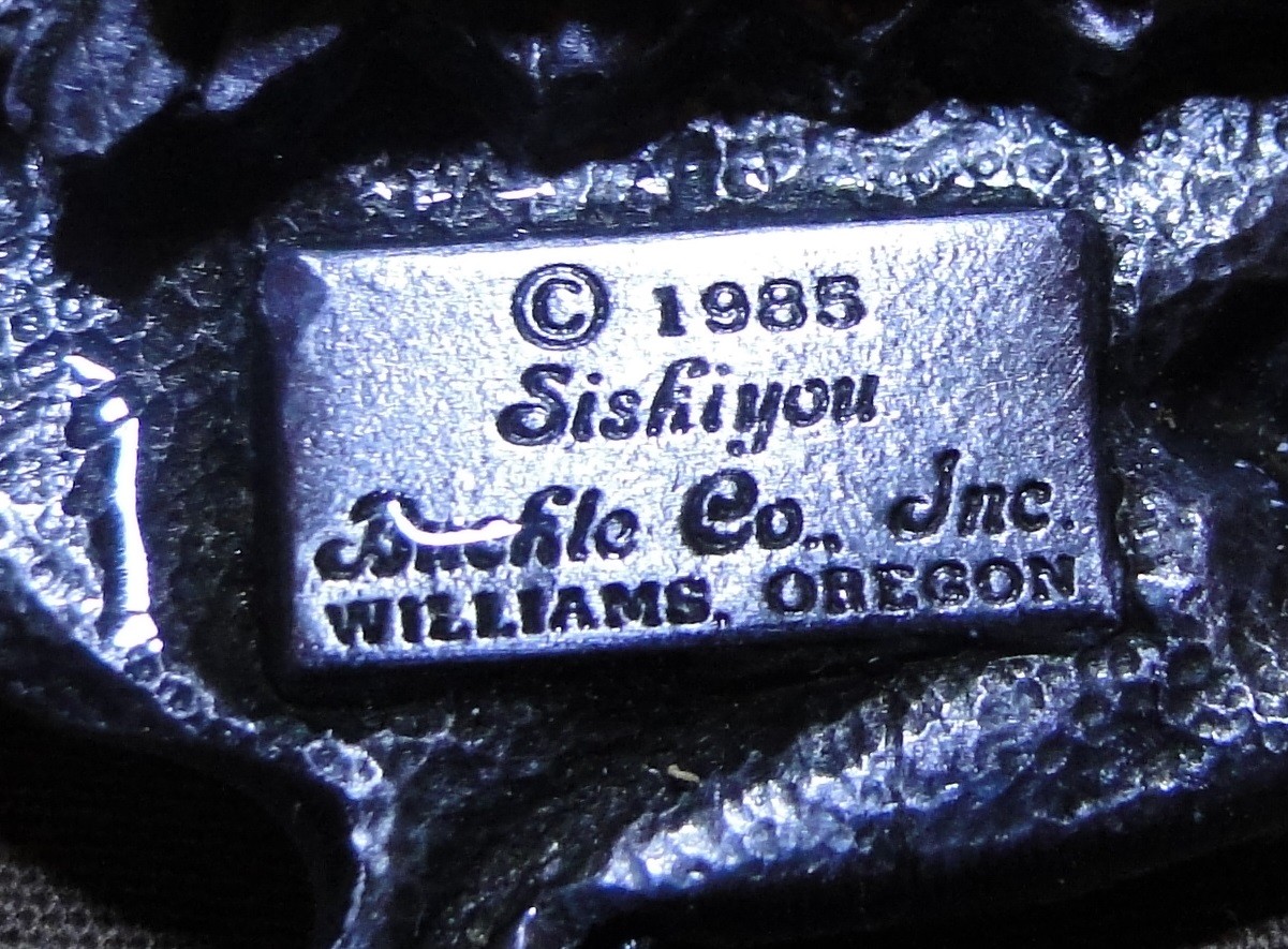 Belt Buckle – Square Dancing Couple Flanked by Musical Instruments – Siskiyou Bu