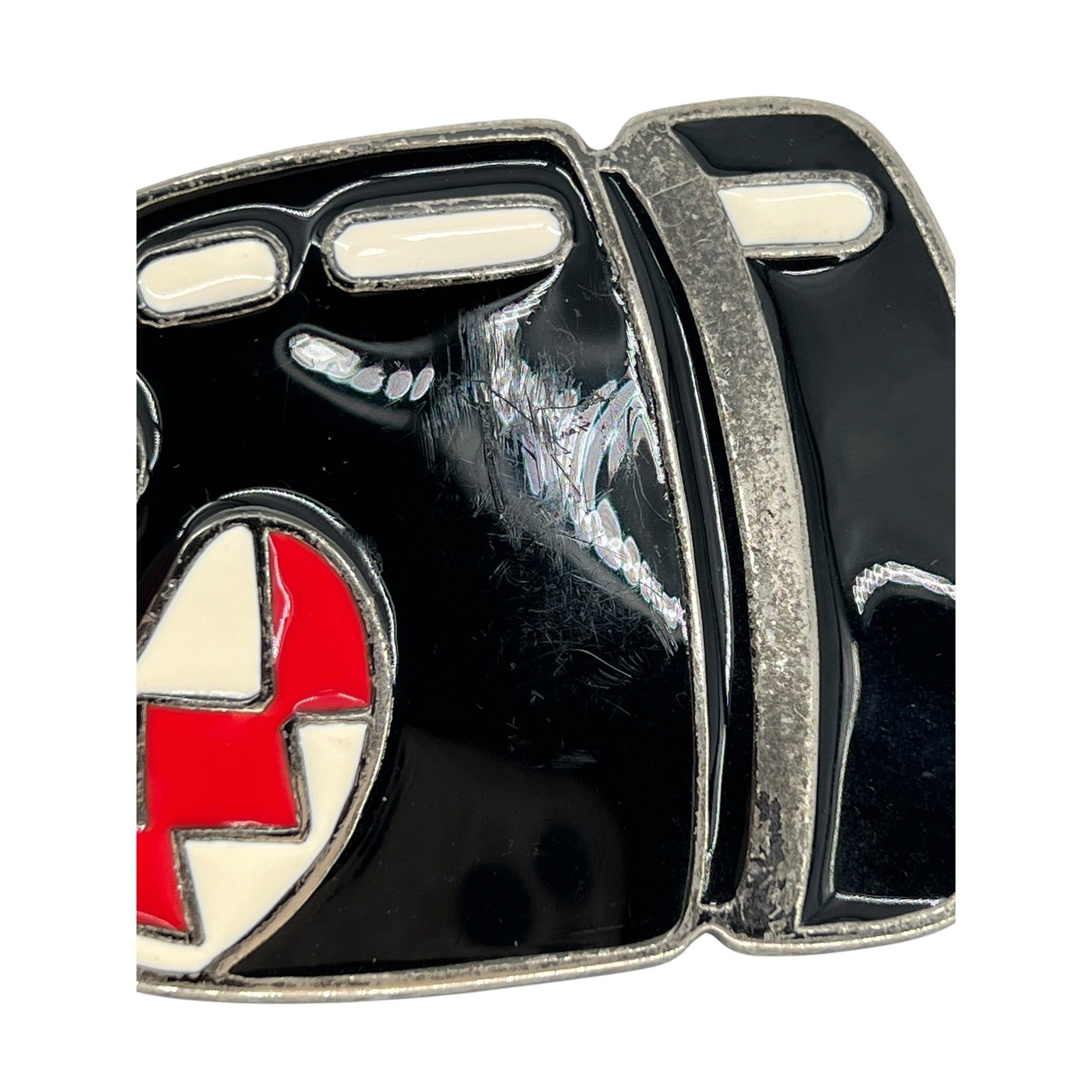 Nintendo Belt Buckle Mens OS Black Bullet Bill Super Mario World 2007 Enamel