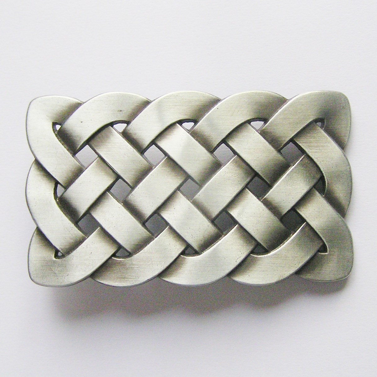 NEW IRISH CELTIC KNOTS SILVER MEDIAVAL BELT BUCKLE