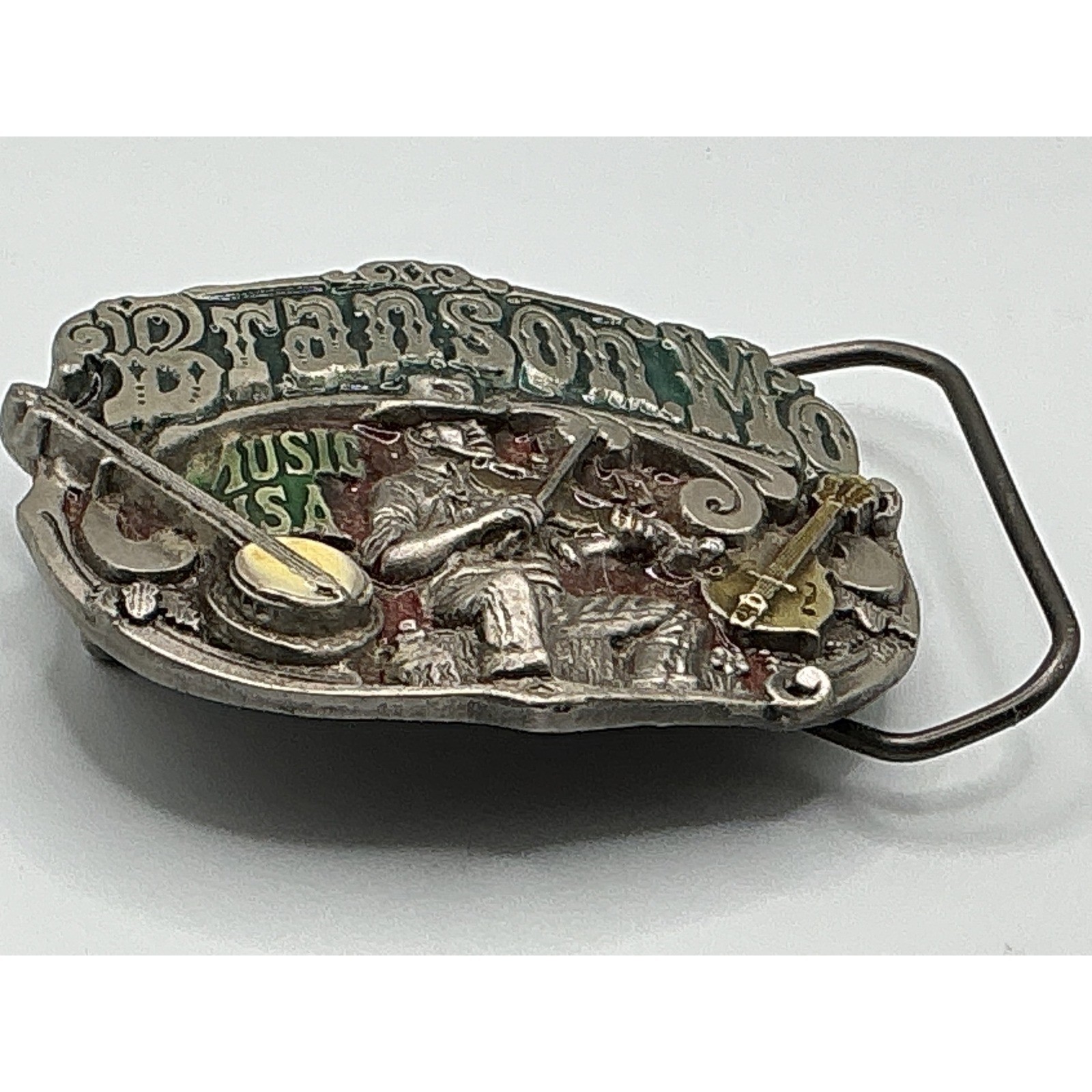 Vintage 1985 Branson MO Music USA Belt Buckle Great American Buckle Co 1633