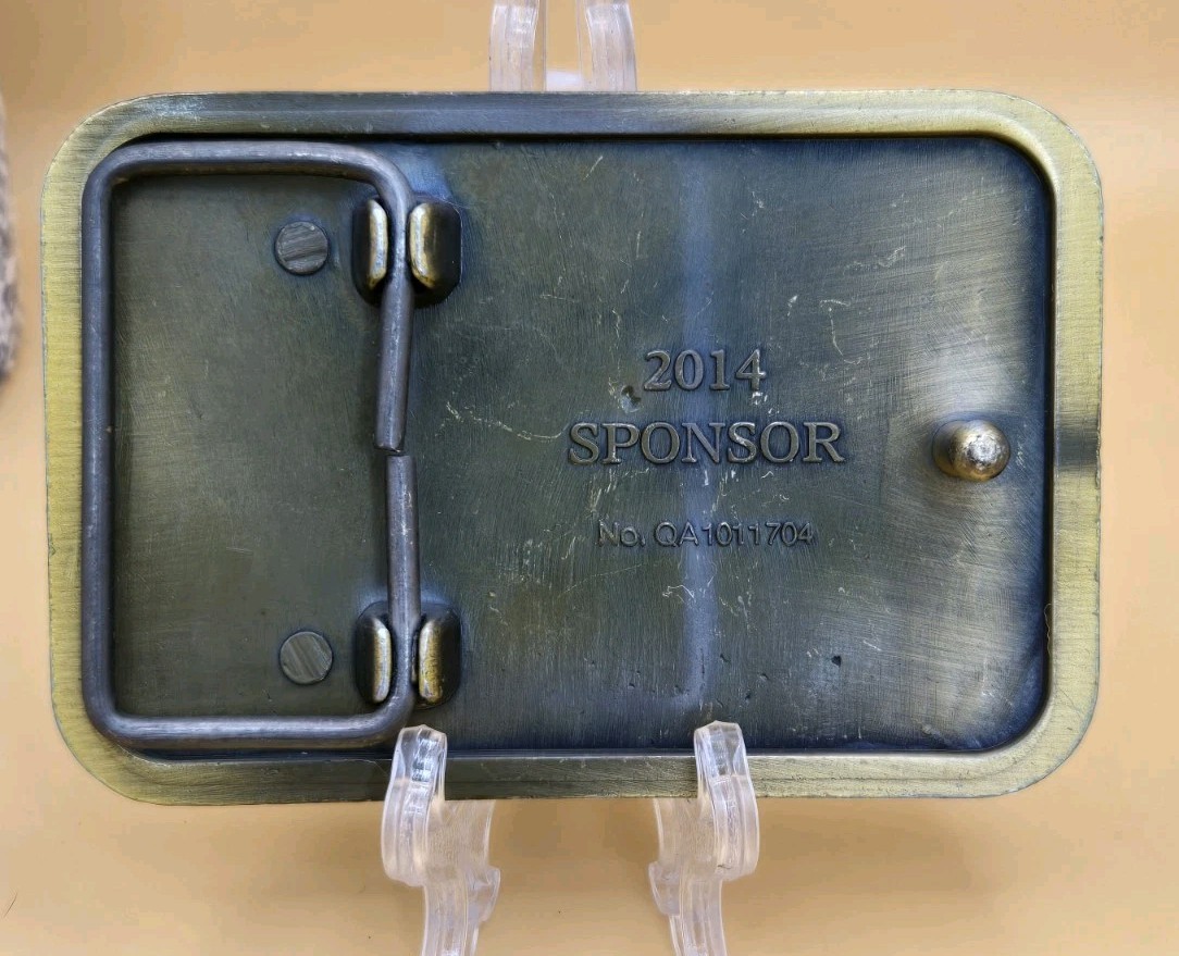 Brass Belt Buckle « Freedom Is Not Free » 2014 Sponsor