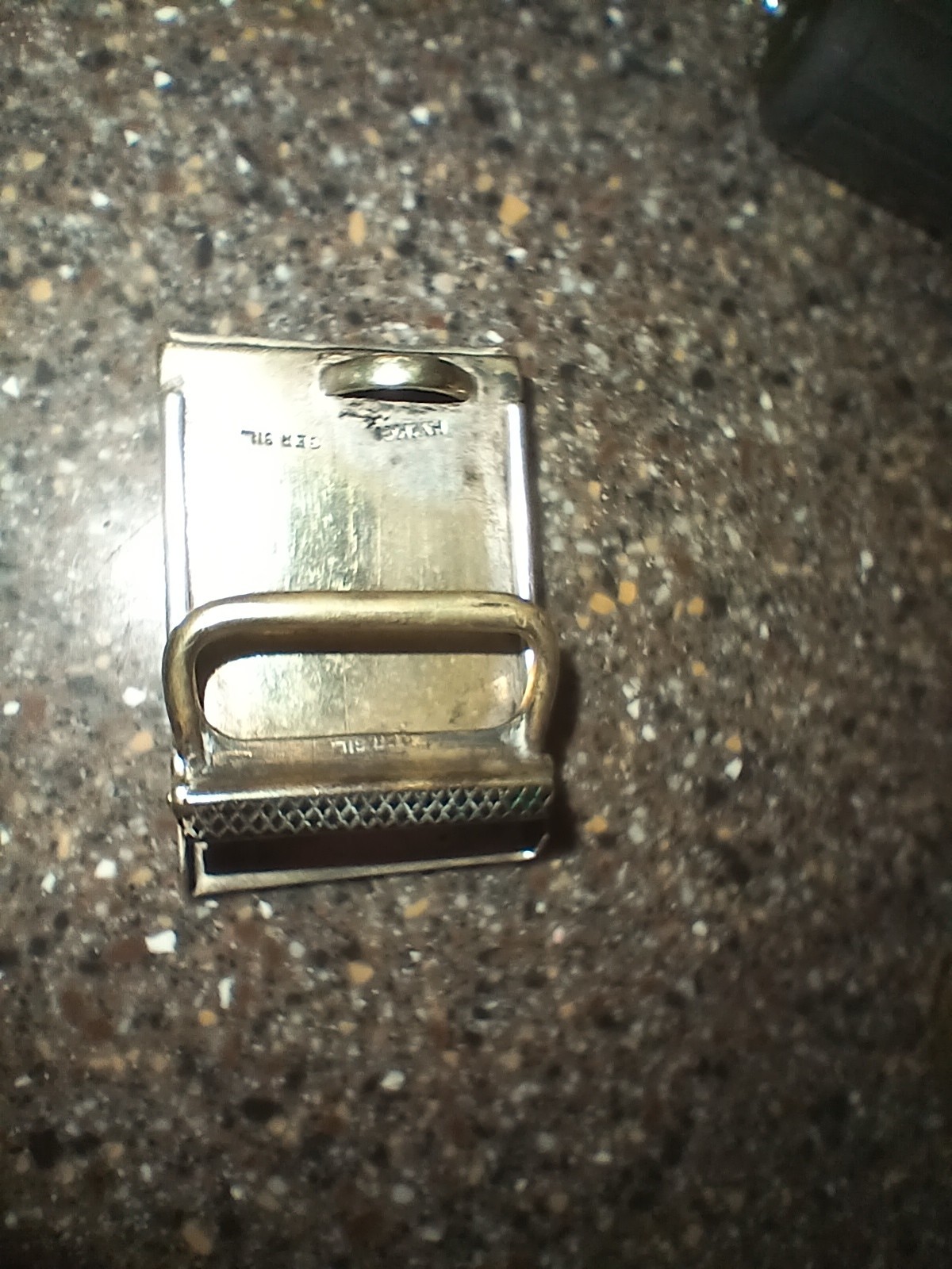 HWK Co. 925 Sterling Silver Antique belt buckle id&rsquo;d to World War I veteran